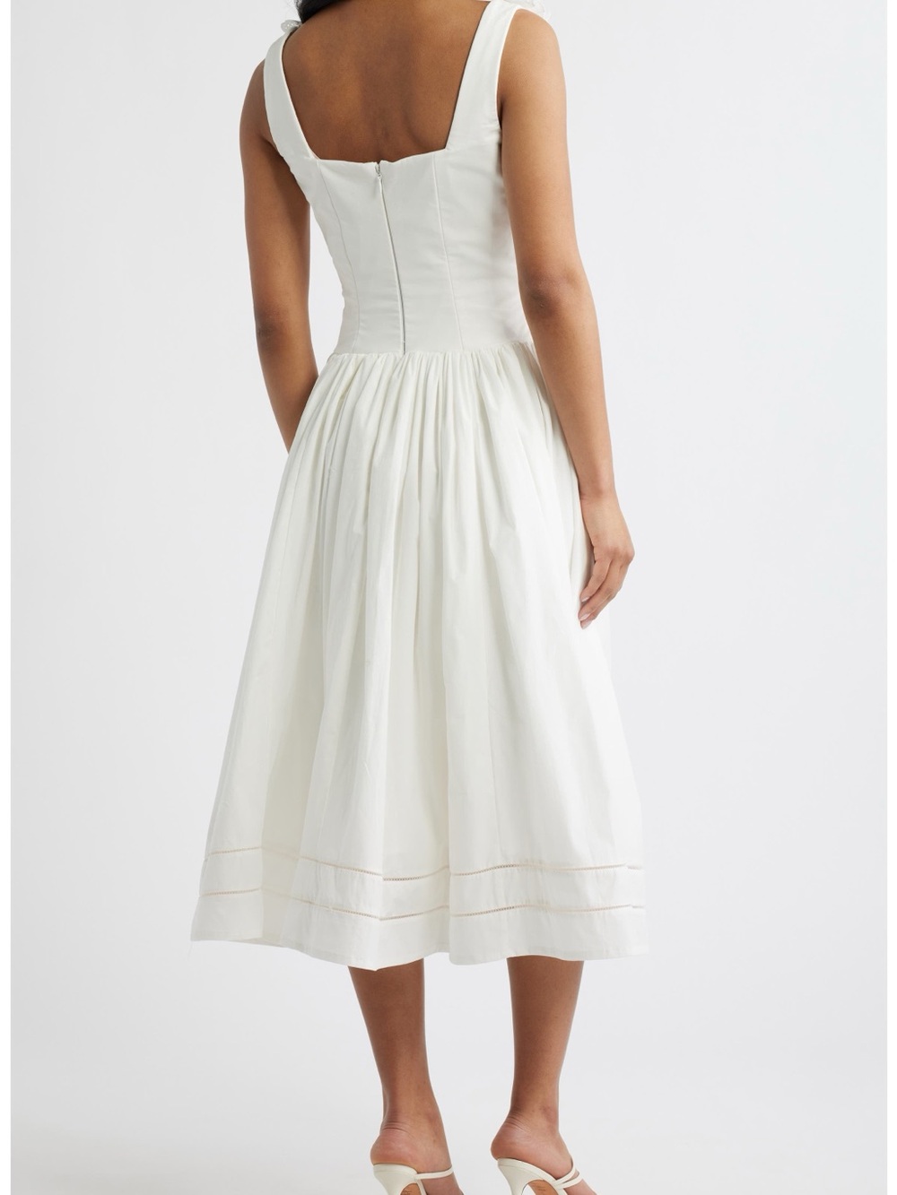 House of CB | Phoebe Stretch Cotton Broderie Dress Size XS - Picture 3 of 6